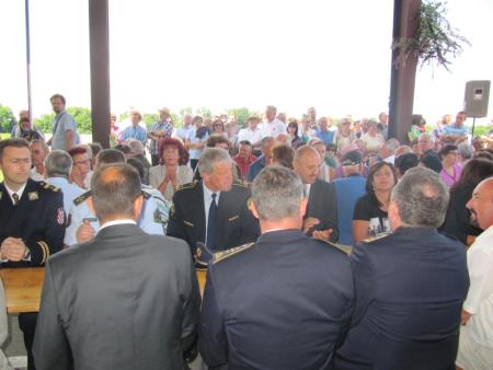 Prireditev ob vstopu Hrvaške v EU na mejnem prehodu Gibina 4